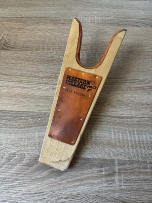 Vintage Western Village Mesa Arizona Wooden Boot Jack Cowboy Boot Remover