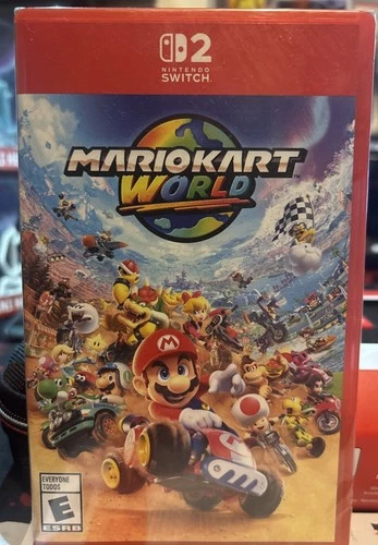 Nintendo Mario Kart World Switch 2 Also Carrying Case And Screen Protector New!