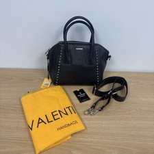 Valentino by Mario Valentino Minimi Preciosa Black Handbag W/SilveStud-Trim/$898