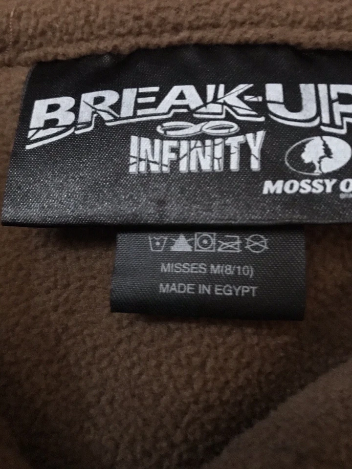 Pullover Mossy Oak BreakUp Infinity camuflado polar 1/4 cremallera jóvenes niñas Misses8/10 Foto 4 de 4