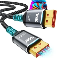 VESA Certified 16K Displayport Cable 2.1, DP 2.1 Cable 10FT-3M [16K@60Hz, 8K@120