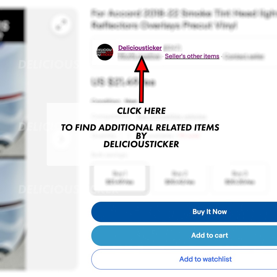 Deliciousticker PreCut Red Tint Vinyl Overlay For 2019-2025 Toyota RAV4 Front Emblem – PPF Protection