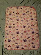 Circo Girl baby Blanket White Pink Purple Birds Owls Elephants EUC