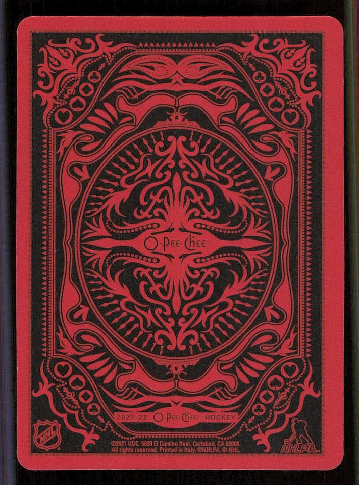 2021-22 O-Pee-Chee Playing Cards #7DIAMONDS Mark Stone - Image 2 of 2