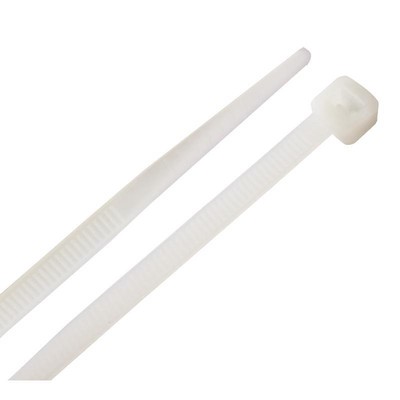 Home Plus 8 in.   L White Cable Tie 100 pk