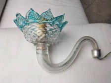Braccio braccia Murano Ricambio Lampadario Trasparente Celeste 20 x 15 (h) cm