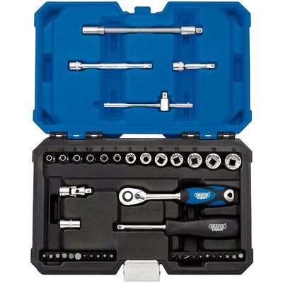 Draper 16479 Expert Multi-Drive  Metric Socket Set 1/4'' Sq. Dr. 43 Piece
