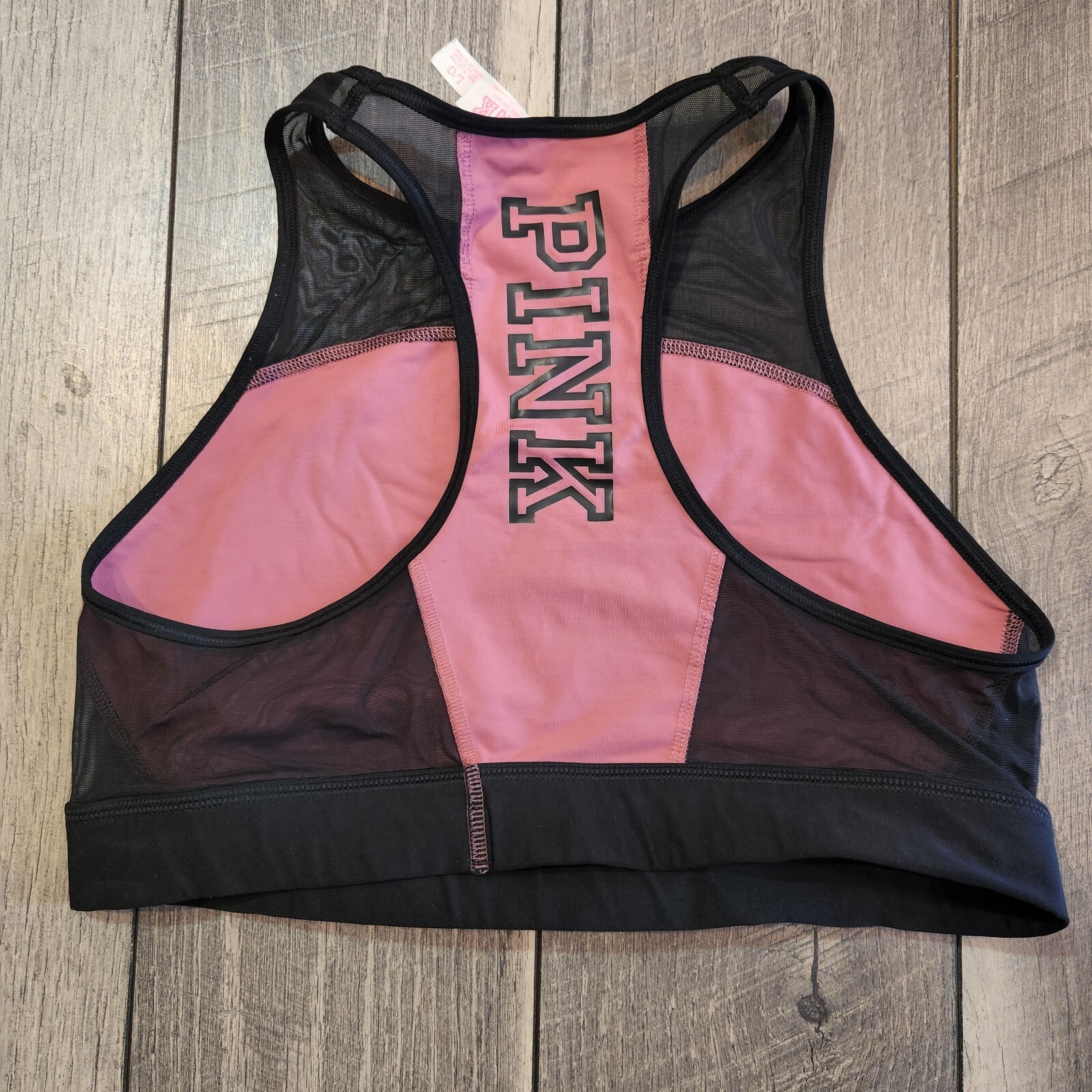 pink sports bra L eBay