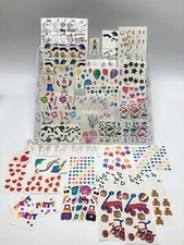 Mrs. Grossman’s Stickers Lot Party Confetti Balloons Clown Pirate Opal Glasses