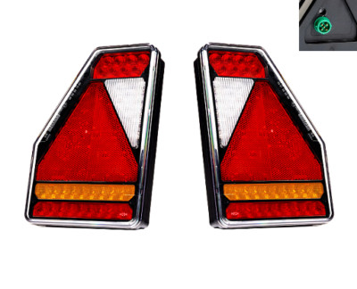 LED Anhängerbeleuchtung Set 5 polig Bajonett 12v LED Rückleuchten Satz Anhänger