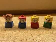 Lego Duplo - 4 Figuren - Menschen Männchen - Set Sammler alt Vintage gebraucht