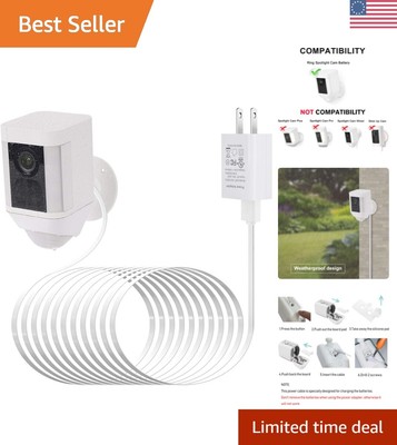 Ring Doorbell Mount 25ft Ring Camera Power Cord – Weatherproof