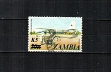 ZAMBIA Scott's 319 ( 1v ) Flying Doctor Service Surcharge F/VF Used ( 1985 ) #1