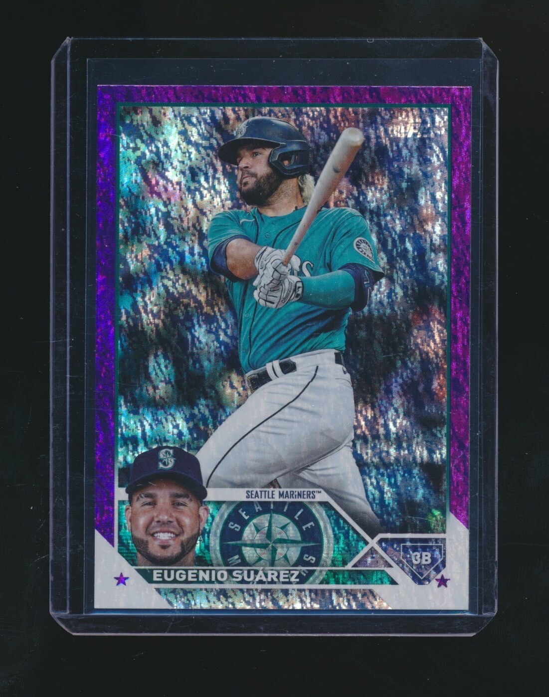 EUGENIO SUAREZ 2023 TOPPS PURPLE FOIL PARALLEL 681/799 #436