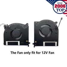 12V CPU+GPU Cooling Fan for Dell Alienware M15 R2 12V (Not for 5v Version)
