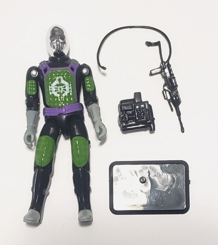 GI JOE COBRA RED LASER VINTAGE STYLE CUSTOM VIRUS DE ACO WITH WEAPONS