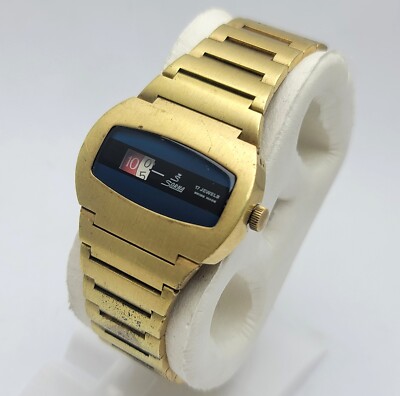 Sorna Jump Hour Digital Manual Winding Vintage Men's Watch | eBay
