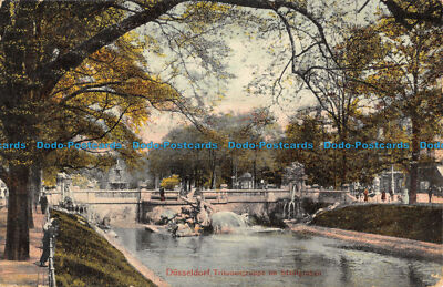 R074629 Dusseldorf. Tritonengruppe im Stadtgraben. F. E. D. 7707