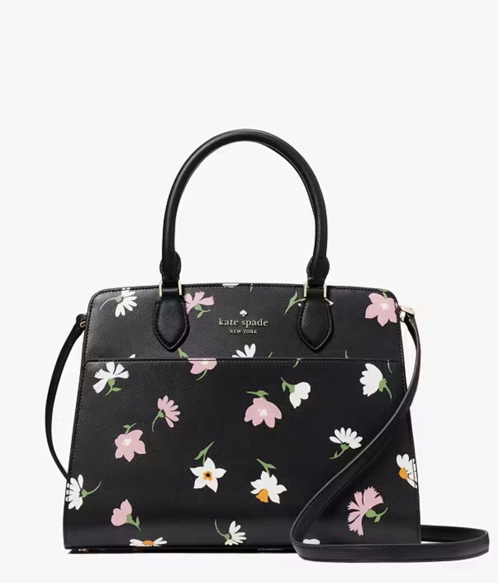 Kate Spade Madison Floral Waltz Medium Top Zip Satchel KF440 Kate Spade Madison Floral Waltz Medium Top Zip Satchel KF440