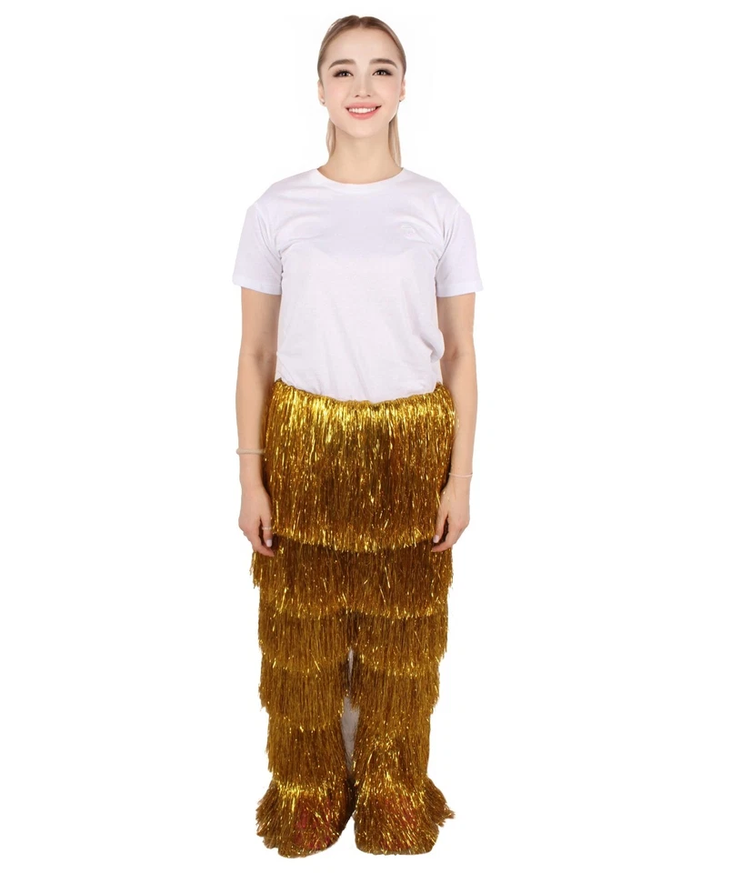 HPO Adult Unisex Disco Tinsel Multicolor Wide Leg Pant, Cosplay Costume, - Image 3 of 4