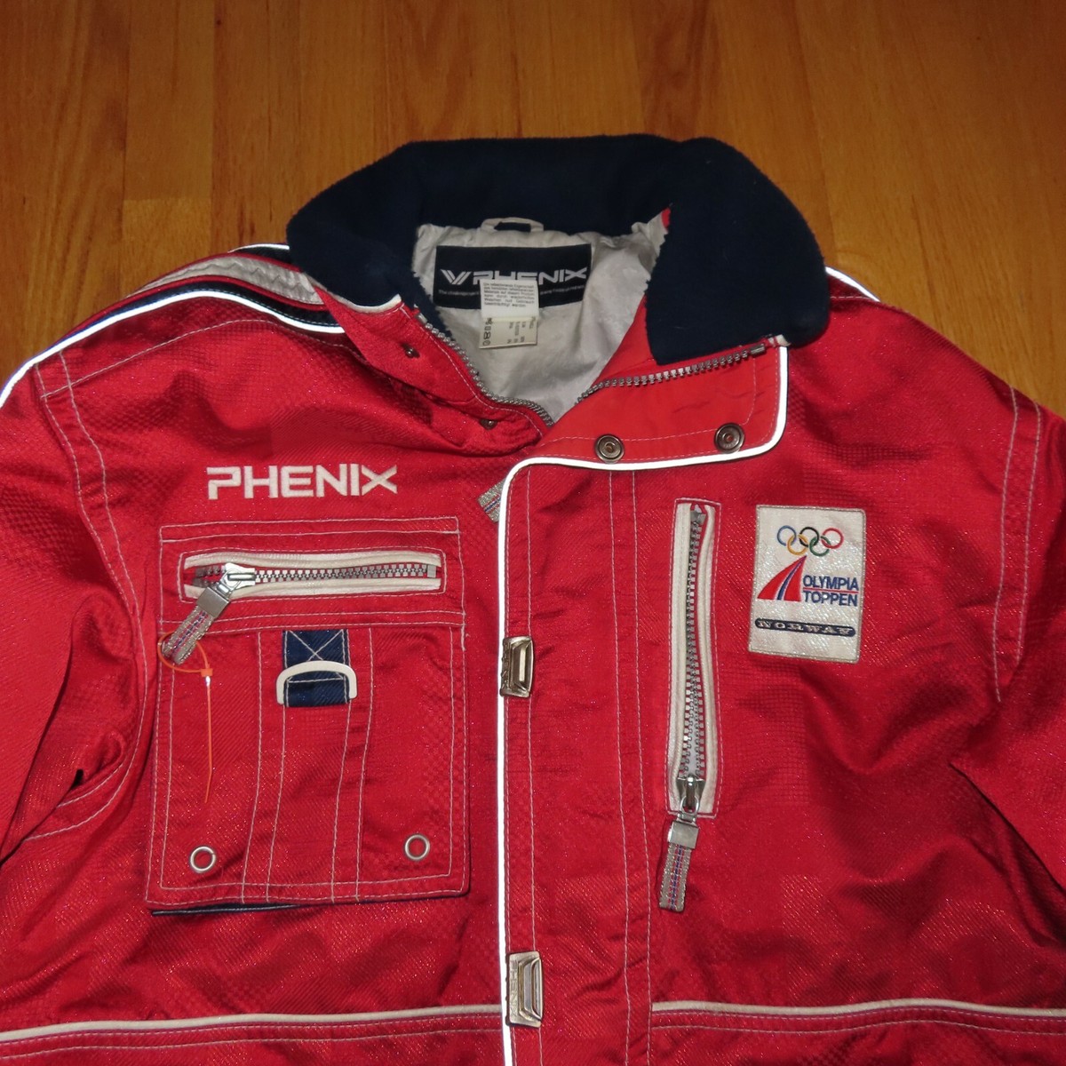 Rare OLYMPIA TOPPEN TEAM NORWAY Zippered (Size 52) Heavy Winter