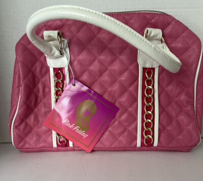 Pink Friday Nicki Minaj Bag, Faux Pink Leather w/ Gold Chain,