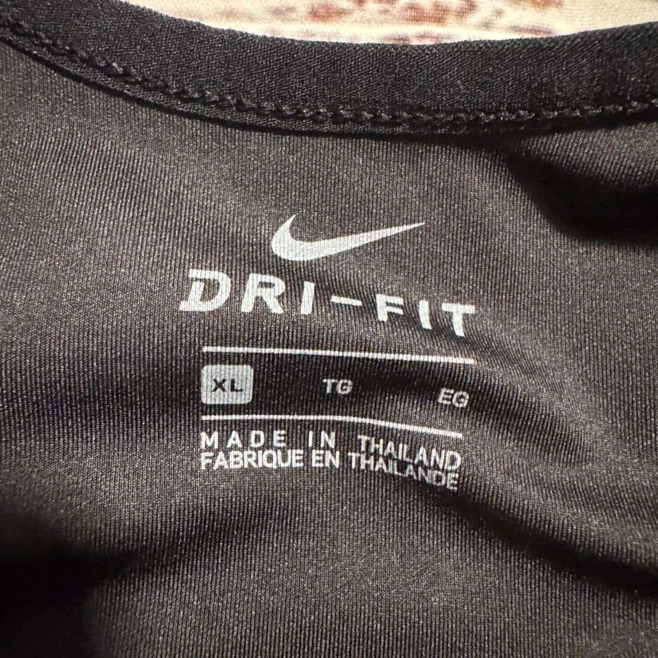 Nike Dri-FIT Tank Top Shirt w/ Sport Bra Black Youth Girls Size XL - Image 4 of 4