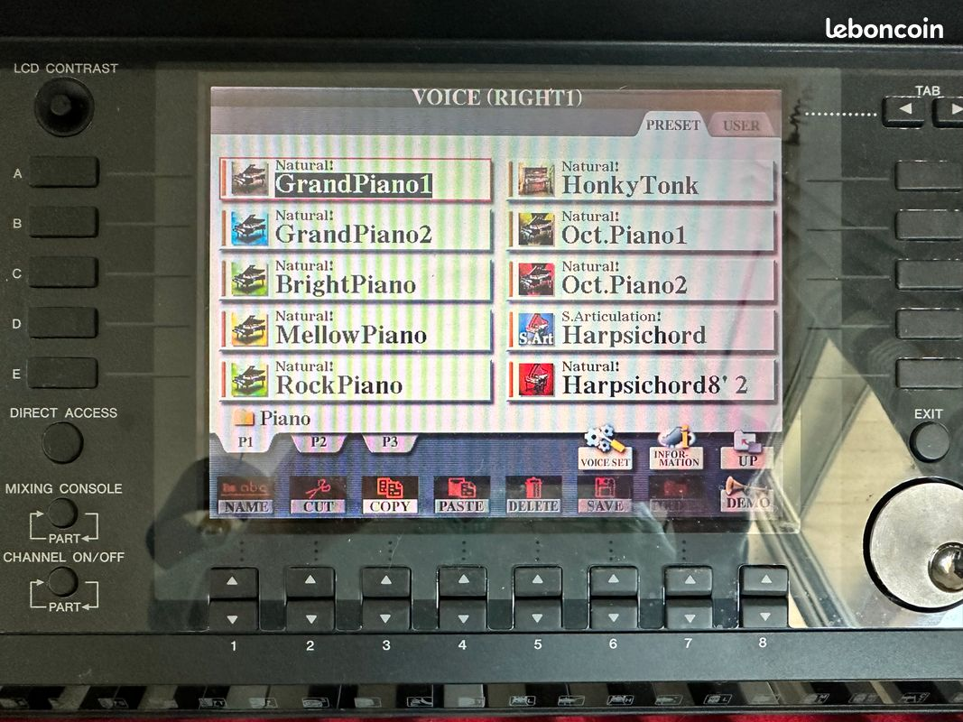 Yamaha CVP-407 Clavinova Digital Piano LCD Screen Display ！