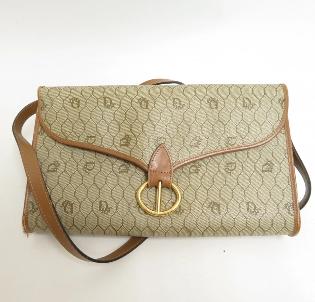 Authentique sac bandoulière Christian Dior en nid d'abeille bandoulière #40433