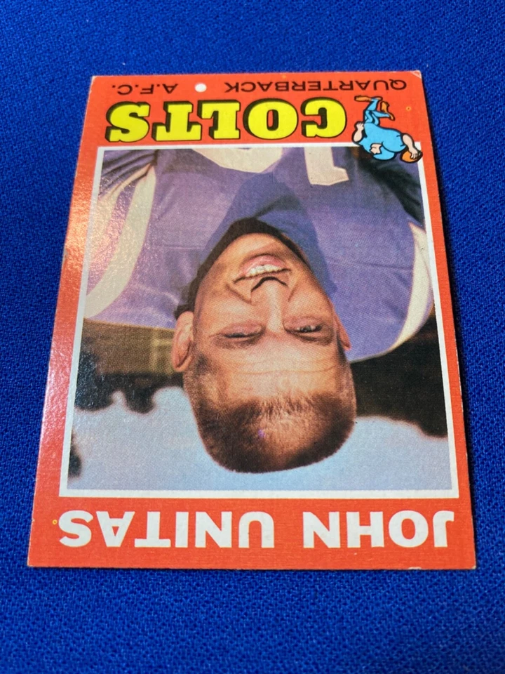 Topps Johnny Unitas Baltimore Colts 1971 Salón de la fama Foto 3 de 3