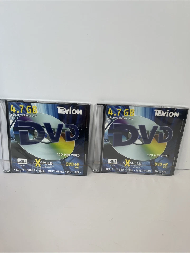 Tevion 4.7 Gb DVD 120 Min. 2 DVD +r Discs,  2 DVD-r Discs, 1 Fujifilm Cd-rw Seal - Image 4 of 4