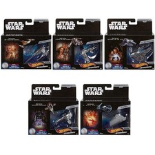 Hot Wheels Star Wars Commemorative Series Sealed Case of 5 Starships