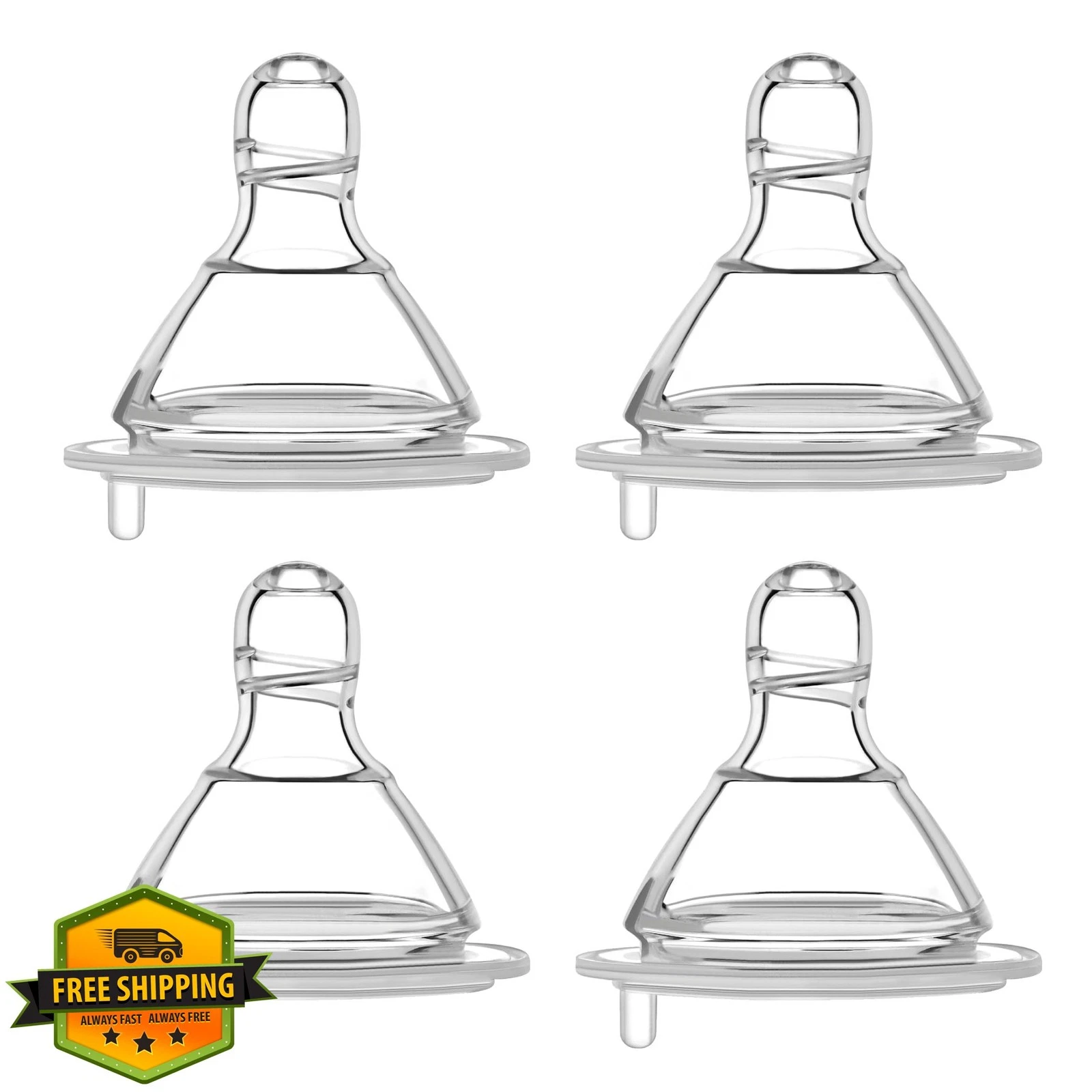 Maymom Slow Flow 2G Nipple 4pc