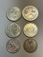British Bahamas Bermuda Canada Ireland silver coin lot 1937-1976 Lot Mixed