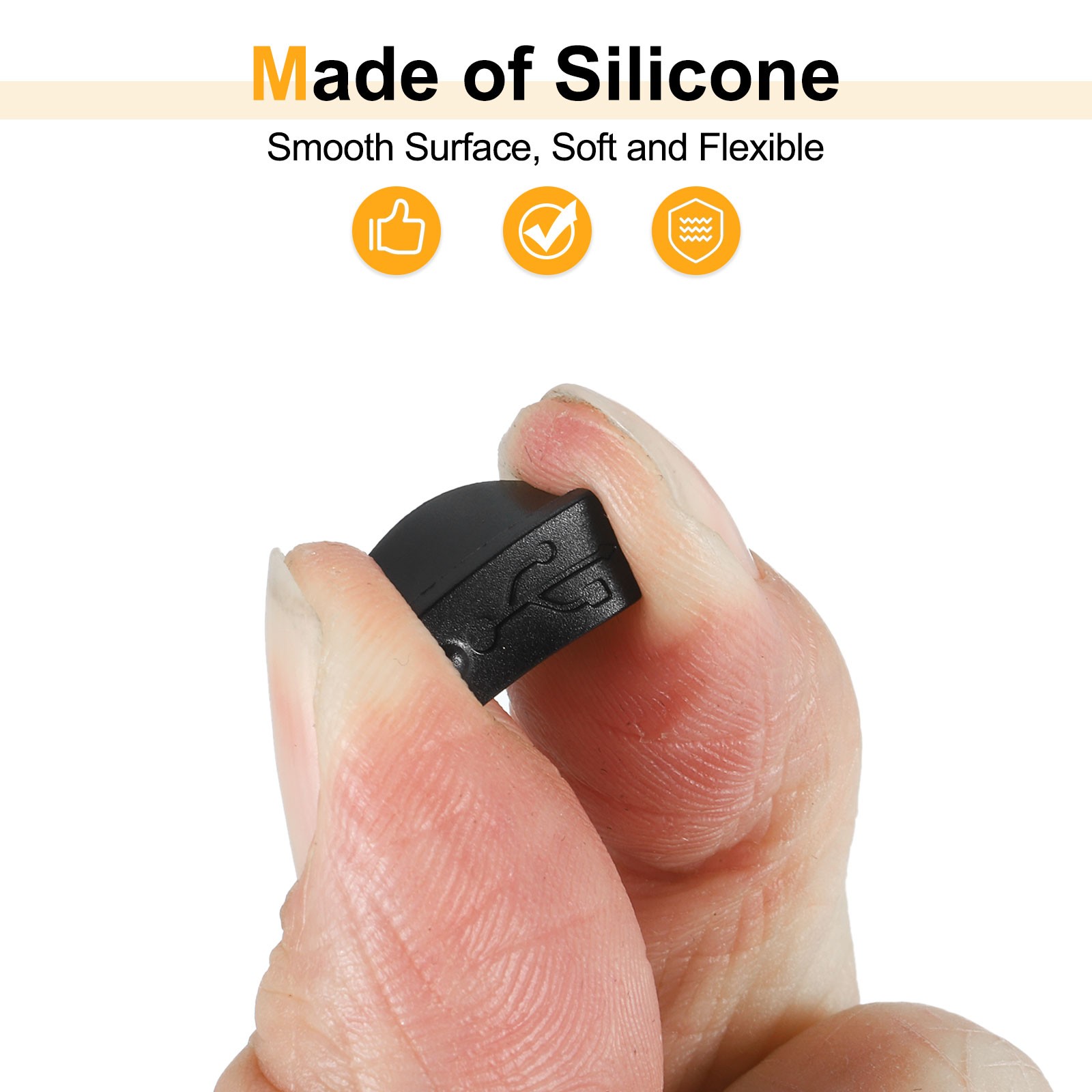 Silicone USB Port Cover, 5Pcs Computer Laptop Anti Dust Cover Dust Plug Caps