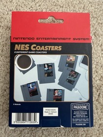 Nintendo NES Classic (8) Game Cartridge Coasters Super Mario Donkey Kong Zelda