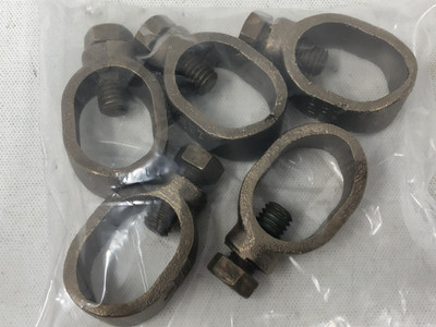 Ground Rod Clamps JAB1H Rod Size 1 Wire Range 8 Sol - 4/0 Str, Hex Head Bolt 5pk