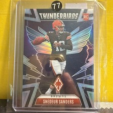 SHEDEUR SANDERS 2025 PHOENIX ROOKIE THUNDERBIRDS BROWNS #13 RC Q6284