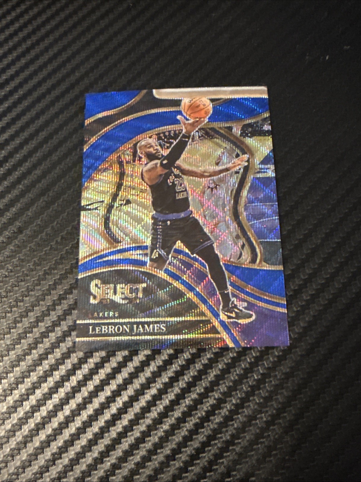 2023-24 Panini Select - Courtside LeBron James #266 Blue Wave Prizm /75