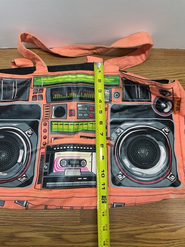 LOOP NYC III Parcel Audio Couture Boombox Cassette Radio Shoulder Tote Bag Works - Picture 17 of 18