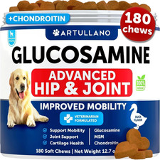 Glucosamine Dog Hip Joint Chews Mobility Support Healthy Joints Supplement