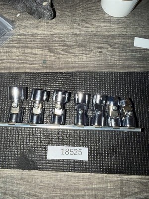 SK Tools USA 4607 7pc 3/8'' Drive 6 Point Flex Universal Swivel Socket Set Nos