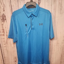 Under Armour Men's Medium UA Tech Performance Loose-Fit Golf Polo Team Shirt