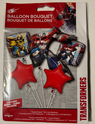 Transformers Optimus Prime Bumblebee Balloon Bouquet New Anagram 32''x35''