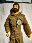 VINTAGE GI JOE TALKING TEAM COMMANDER 1970 ACTION FIGURE TALKS GOOD , GREAT HAIR
