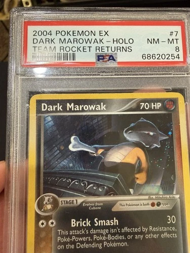 Dark Marowak 7/109 Team Rocket Returns Holo PSA 8 SWIRL