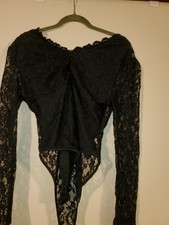 Vtg Style One Piece Teddy. Black XXL.