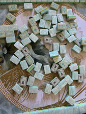 160Pcs 4-Layer Acrylic Ocean Shell Engraved American Mahjong Set