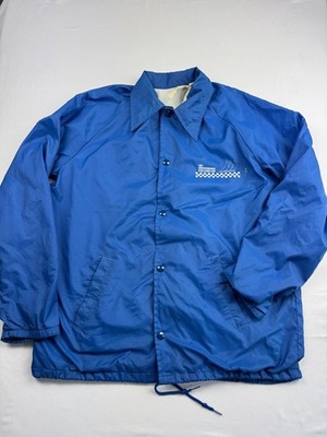 Vintage Sir Jac Coach Jacke Windbreaker 1981 Checkerboard Challenge Cup Medium