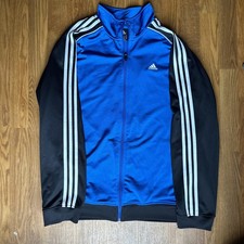 Adidas Black Blue Men s Track Jacket - Size Large - Free Shipping
